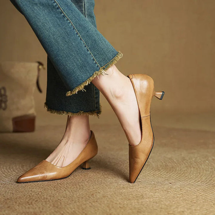 Samra - Décolleté in Vera Pelle