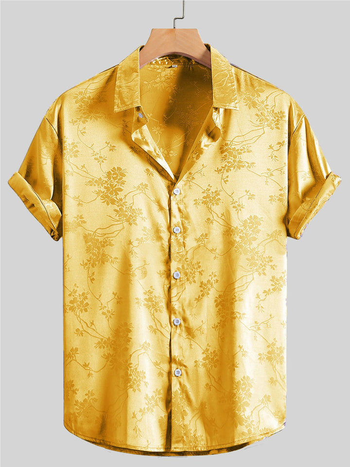 Bogdan - Elegante Manica Corta Stampato Camicia