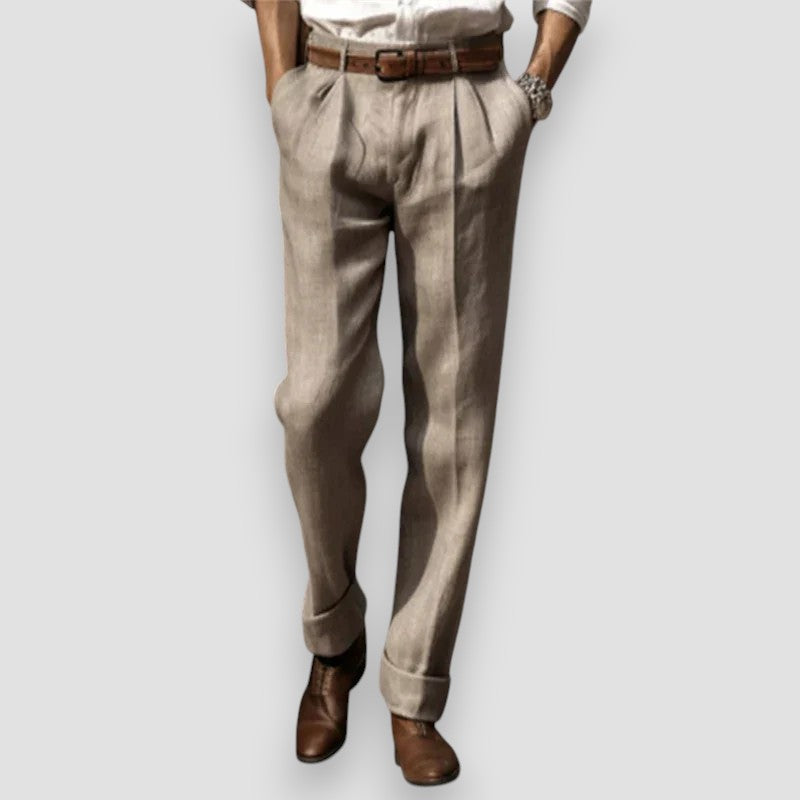 Alexei - Pantaloni Classici In Lino