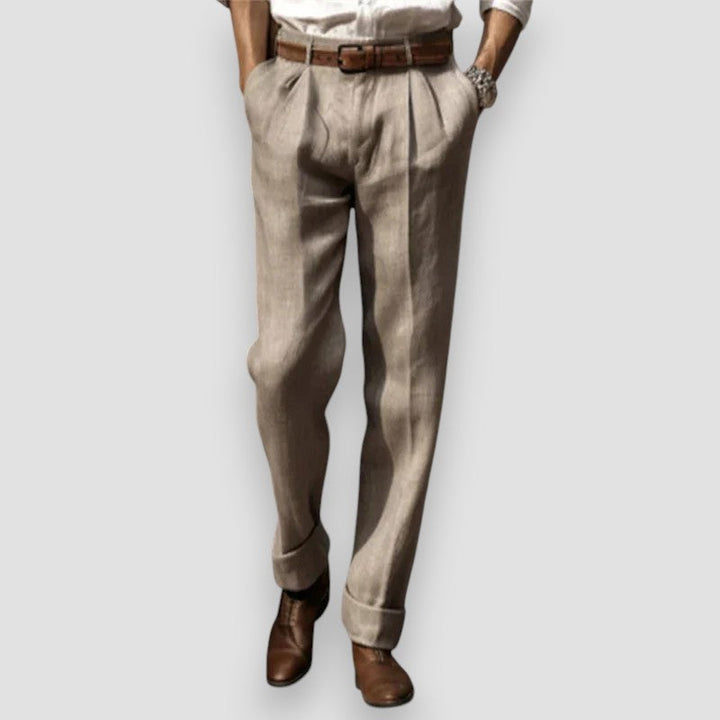Alexei - Pantaloni Classici In Lino