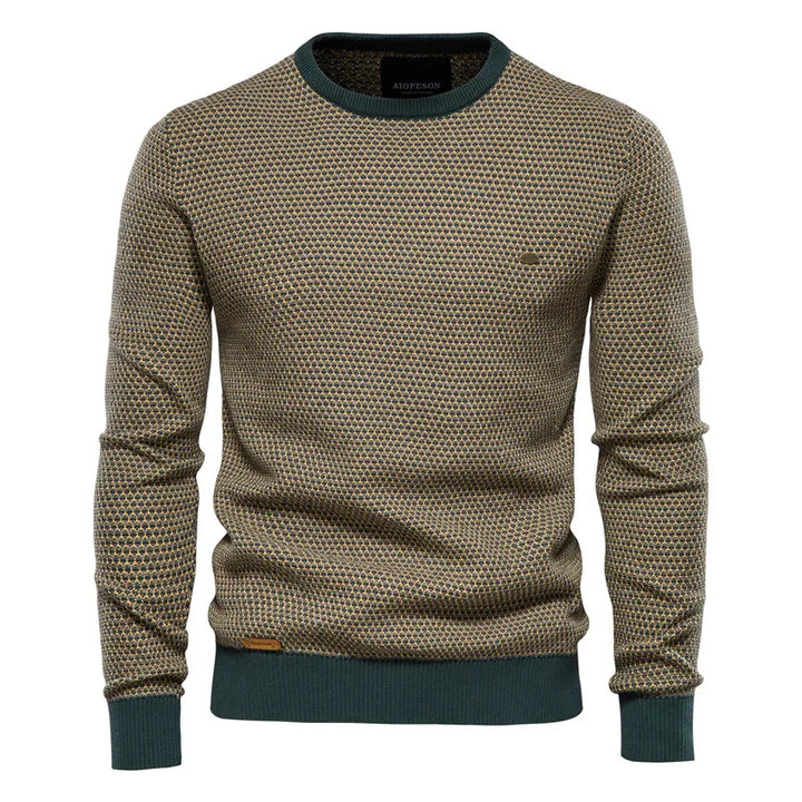 Bednorz - Maglione Con Motivo a Scacchi