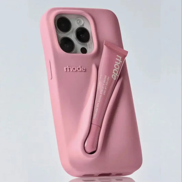 LuxeLoop - Custodia in Silicone per iPhone con Portarossetto