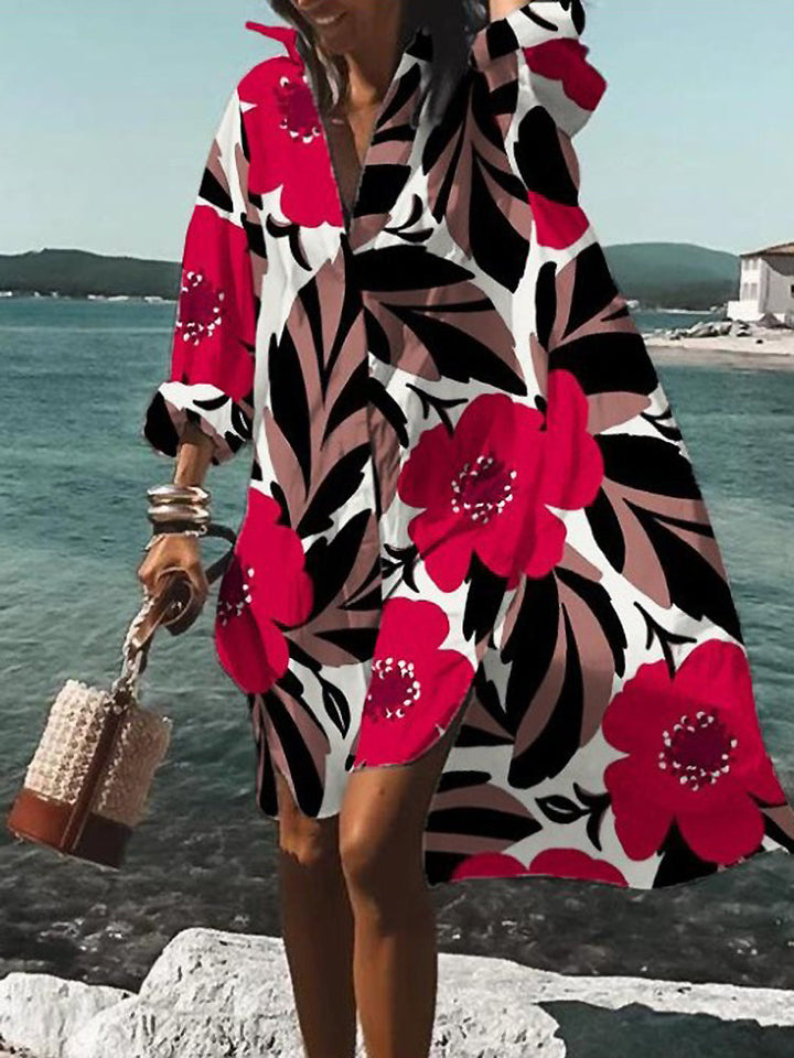 Calogera - Elegante Abito A Camicia Dal Taglio Ampio