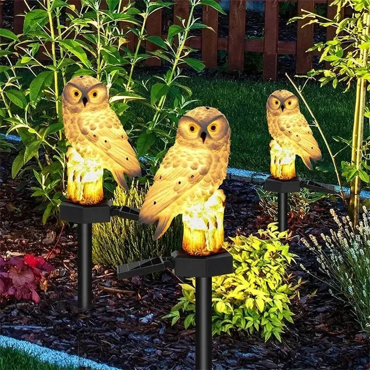 SolarOwl -  Lampada da Giardino a forma di Gufo Alimentata a Energia Solare