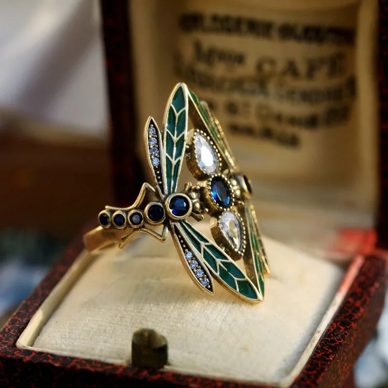 Marzella - Anello Libellula Eredità del Poeta