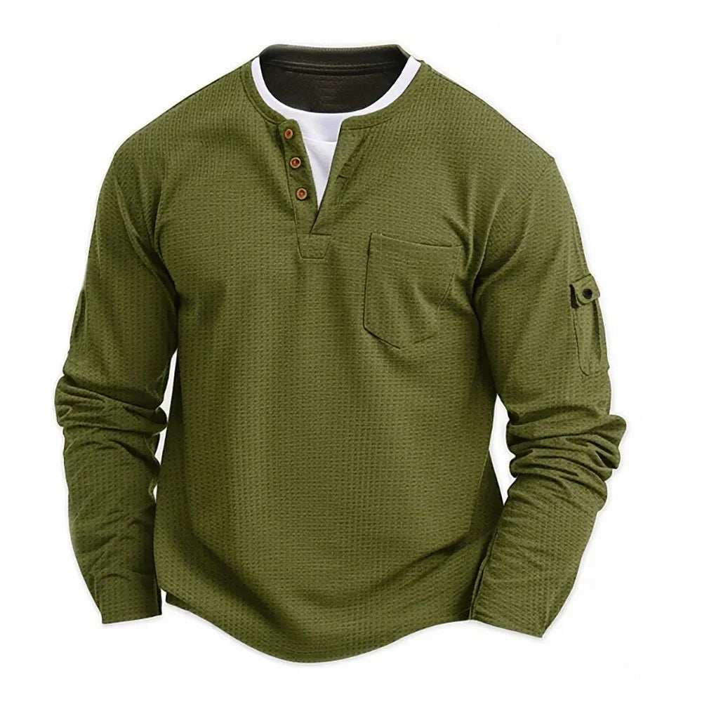 Tikhon - Elegante Camicia a Maniche Lunghe Con Tasche