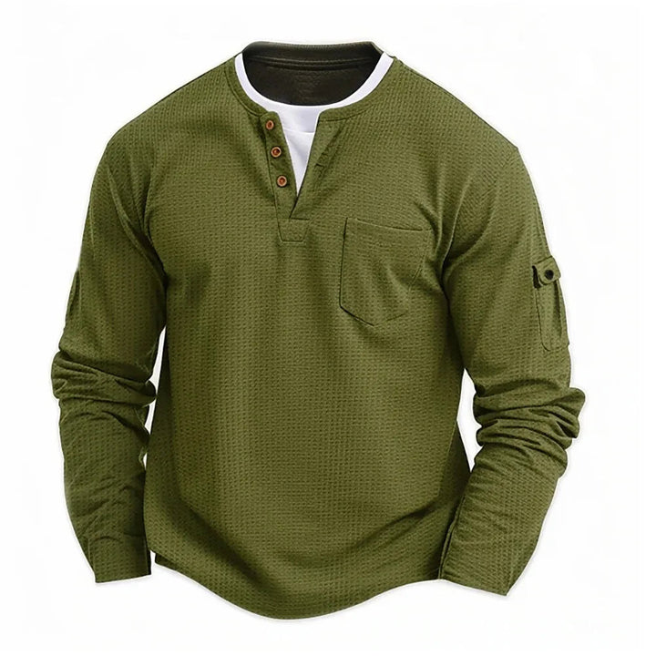 Tikhon - Elegante Camicia a Maniche Lunghe Con Tasche
