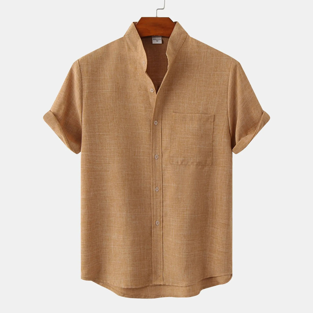Gerardo - Camicia Di Lino A Maniche Corte