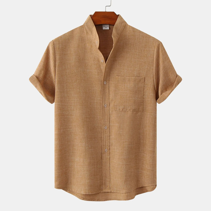 Gerardo - Camicia Di Lino A Maniche Corte