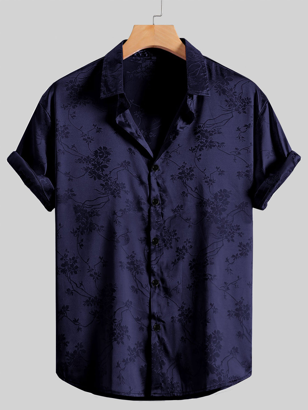 Bogdan - Elegante Manica Corta Stampato Camicia