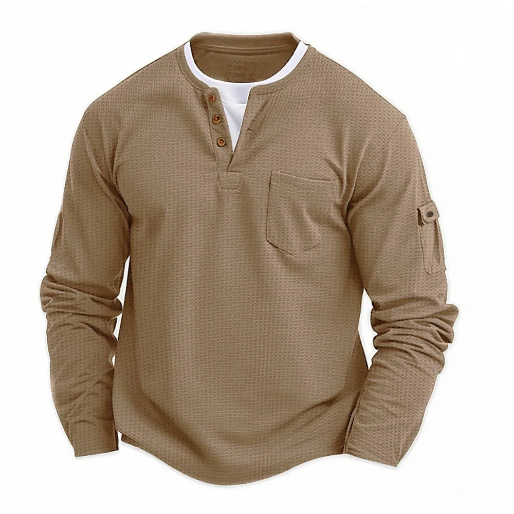 Tikhon - Elegante Camicia a Maniche Lunghe Con Tasche