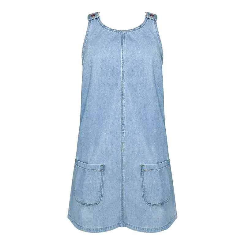 Malwina - Abito Estivo Pratico e Leggero in Denim