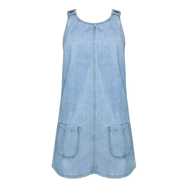 Malwina - Abito Estivo Pratico e Leggero in Denim