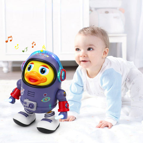 SpaceGroove - Divertente Giocattolo Astronauta con LED e Musica
