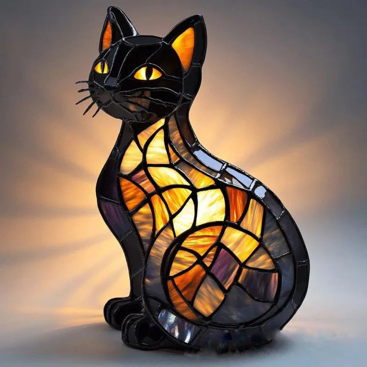 WhiskaGlow - Lampada Gatto Luminosa Mezzanotte