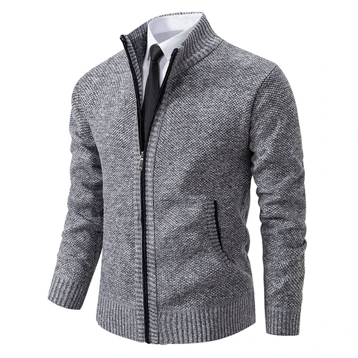 Yitzhak - Cardigan Casual Lavorato a Maglia Con Collo Alto