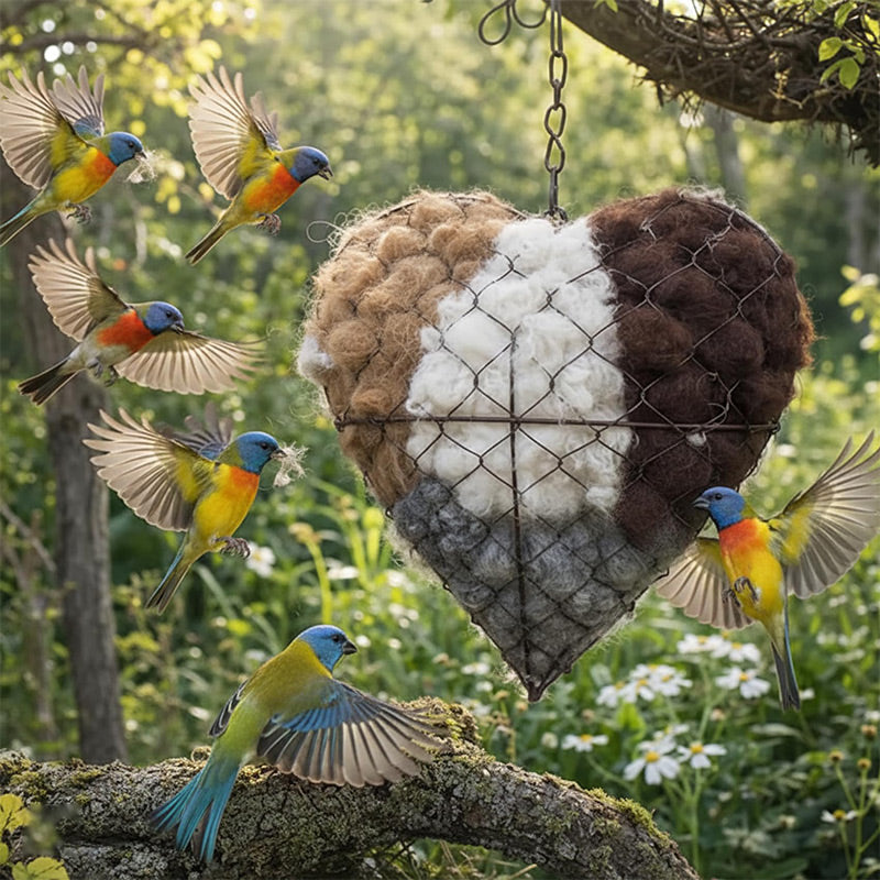 NestHeart - Cuore Morbido per Uccelli da Giardino