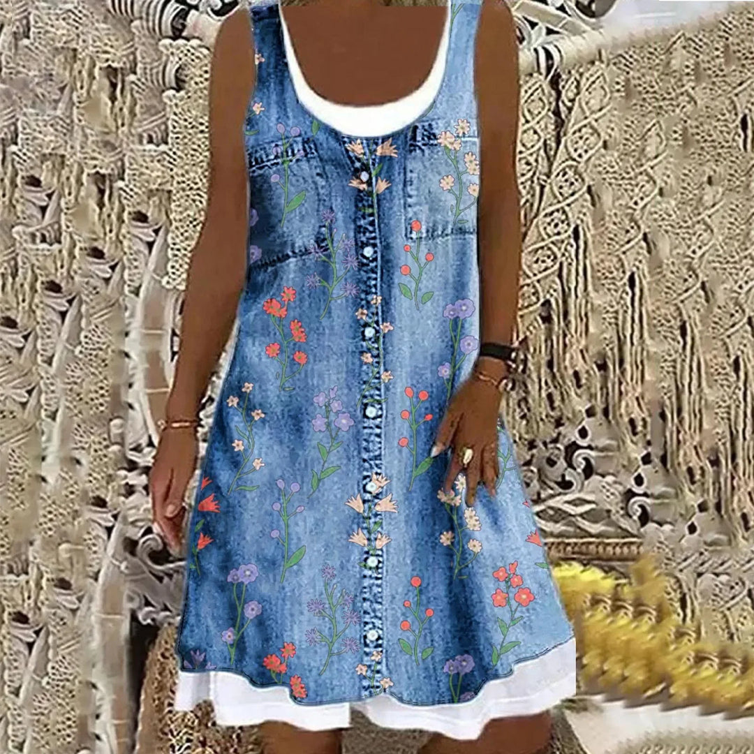 Natasza - Abito in Denim Morbido ed Elegante