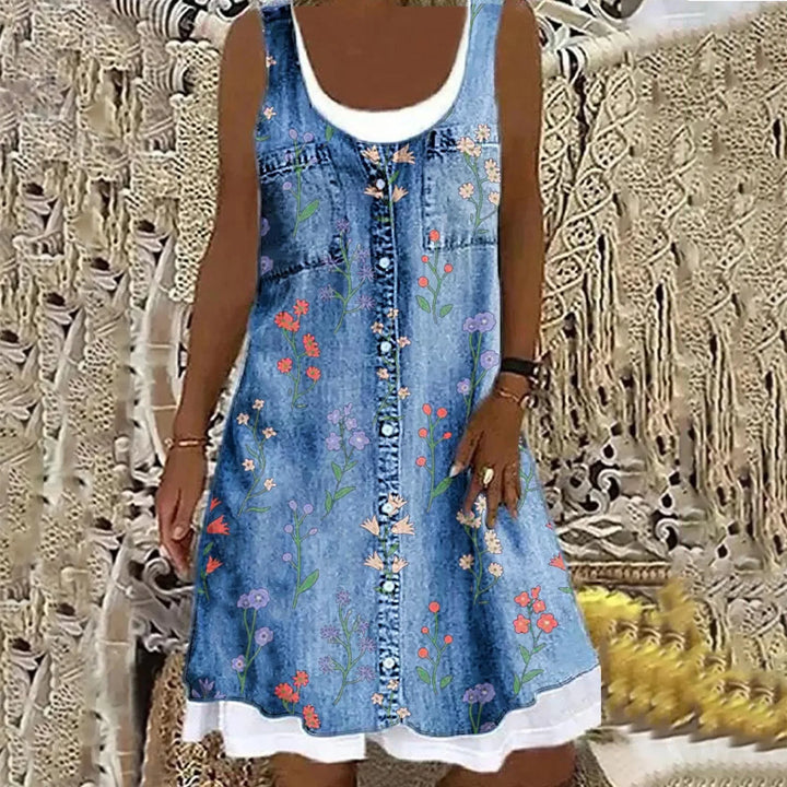 Natasza - Abito in Denim Morbido ed Elegante