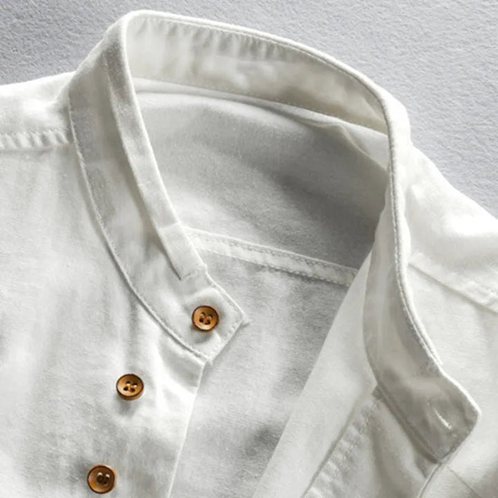 Hrvoje - Camicia Elegante Con Collo Alla Coreana