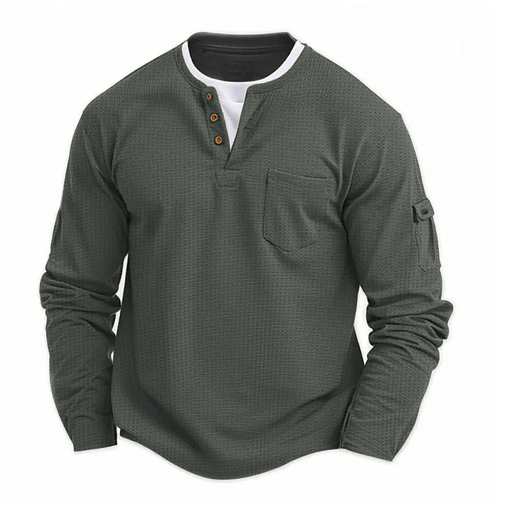 Tikhon - Elegante Camicia a Maniche Lunghe Con Tasche