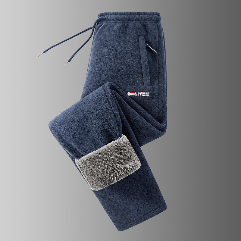 Ingolf - Pantaloni Foderati in Pile Con Coulisse E Tasche Con Cerniera