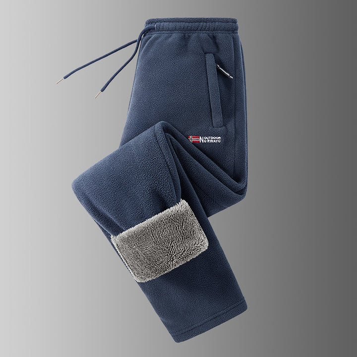 Ingolf - Pantaloni Foderati in Pile Con Coulisse E Tasche Con Cerniera
