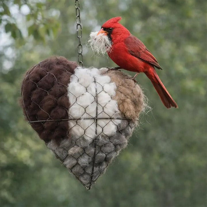 NestHeart - Cuore Morbido per Uccelli da Giardino