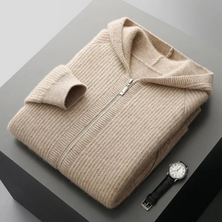 Yonel - Felpa Con Cappuccio in Cashmere di Lusso