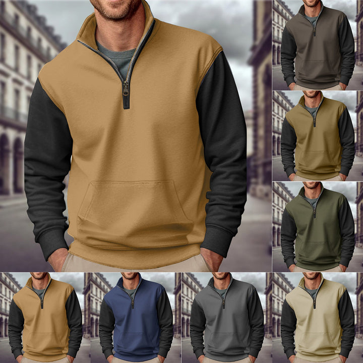 Tammo - Pullover Con Mezza Cerniera Senza Cappuccio