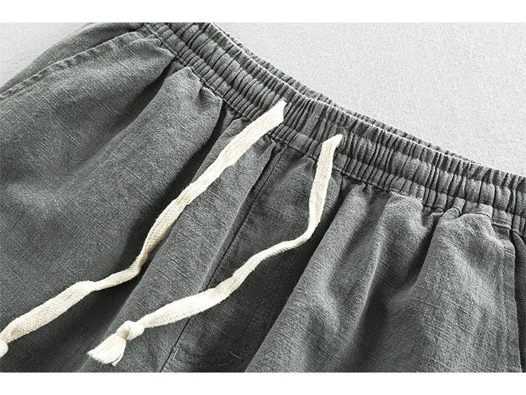 Leo - Pantaloncini Casuale In Lino