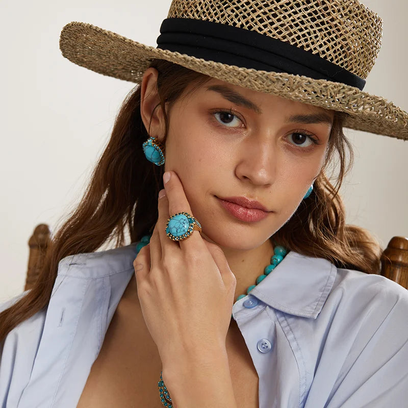 Maliya - Set di Pietre Preziose Turchesi