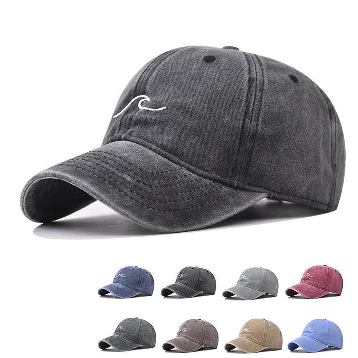 Erkan - Cappellino con Ricamo a Onde Increspate