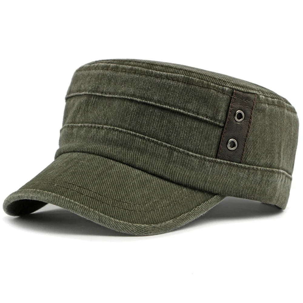 Salih - Cappellino in Denim Con Cinturino Con Fibbia