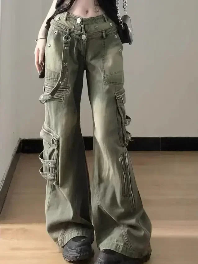 Melody - Pantalone Cargo Elasticizzato