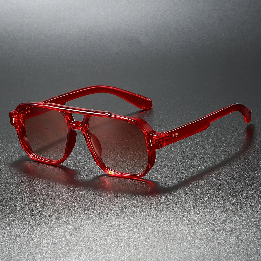 LumeSight - Occhiali Da Sole Con Doppio Ponte Quadrato