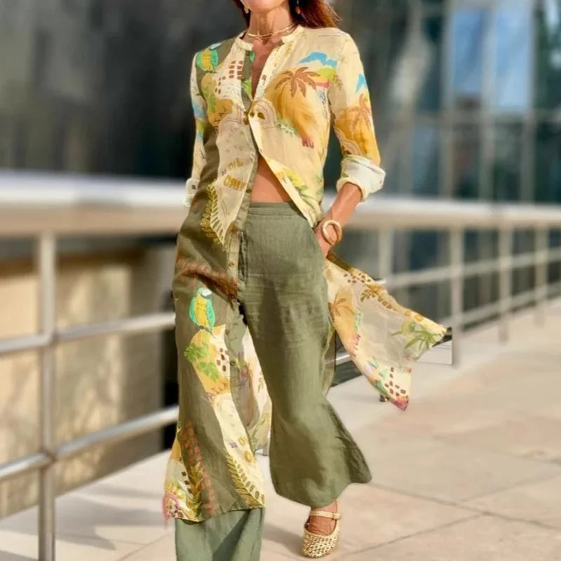 Gabija - Elegante Set Estivo In Lino