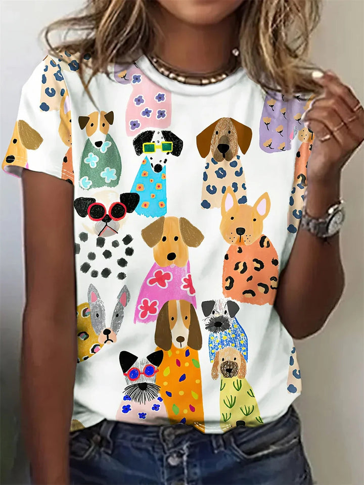 Elsy - Camicia Elegante con Stampa Animalier