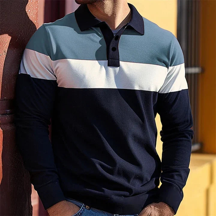 Chousein - Polo Casual a Maniche Lunghe