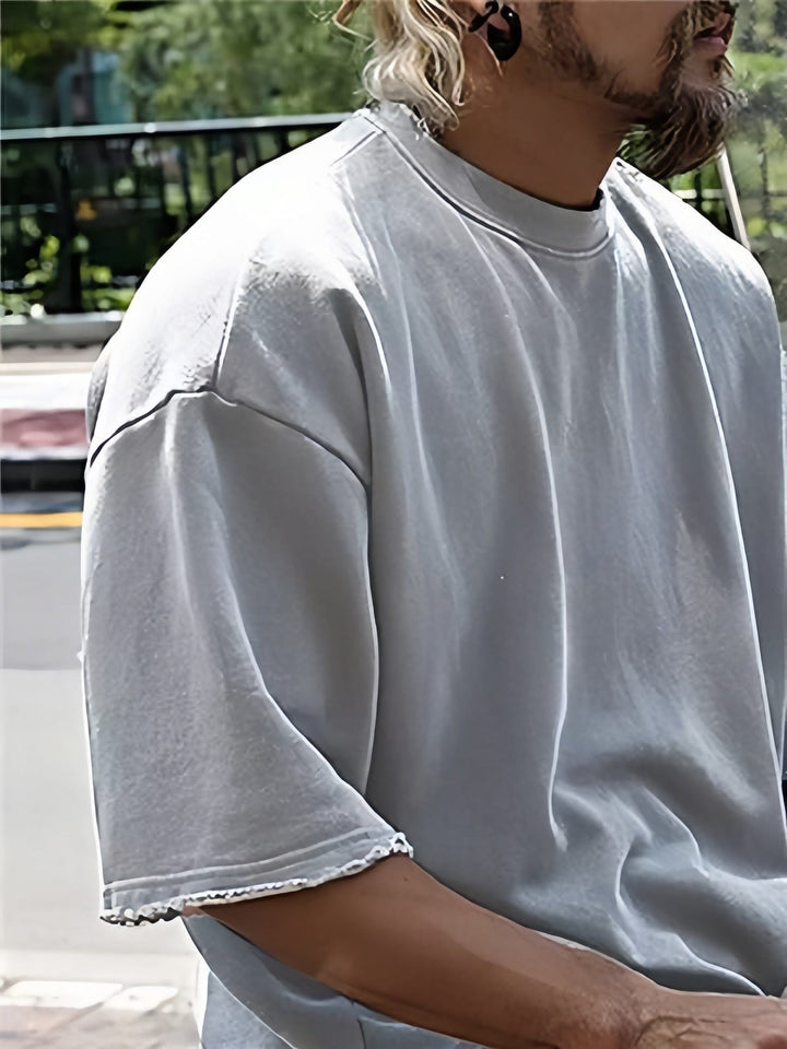 Khetag - Casual Vestibilità ampia Solido Set sportivo