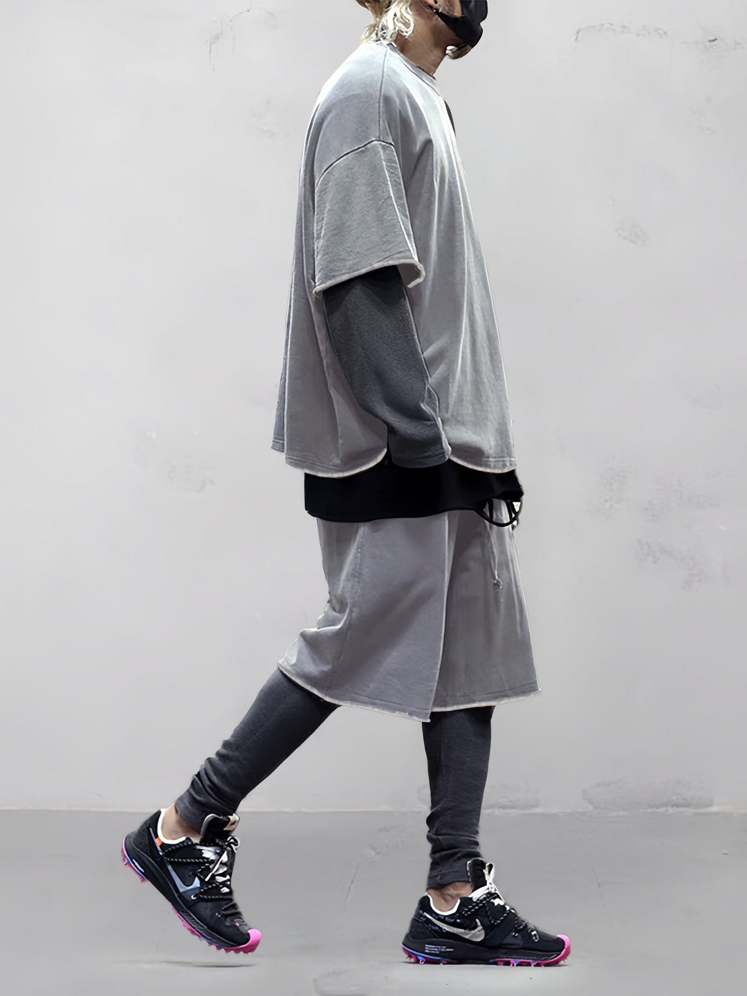 Khetag - Casual Vestibilità ampia Solido Set sportivo
