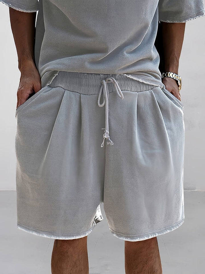 Khetag - Casual Vestibilità ampia Solido Set sportivo