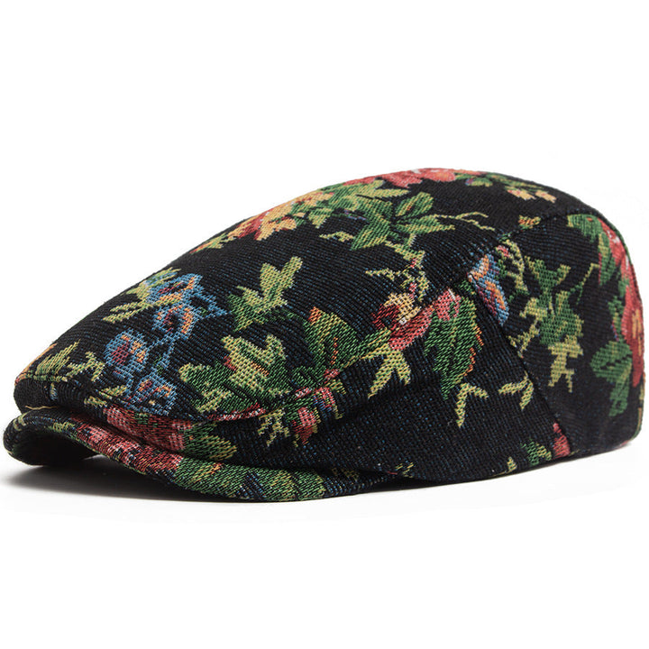 Sekou - Cappellino Patto Intrecciato con Motivi Floreali