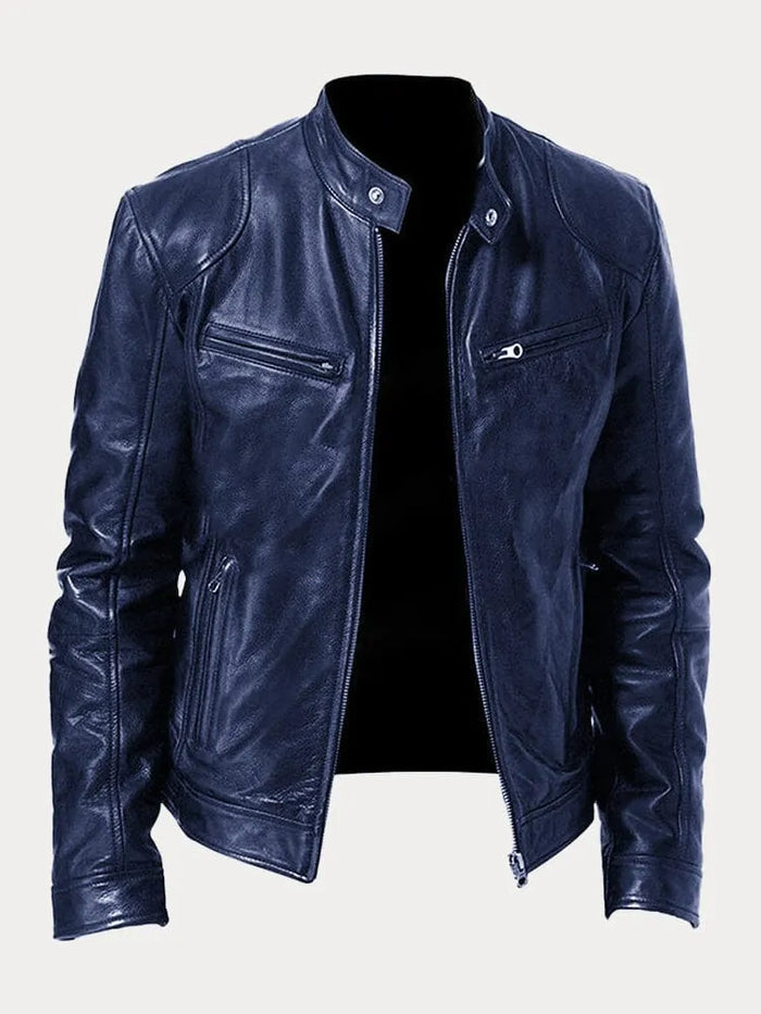 Zafeirios - Giacca di Pelle Casual