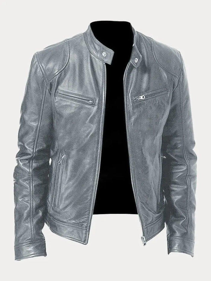 Zafeirios - Giacca di Pelle Casual