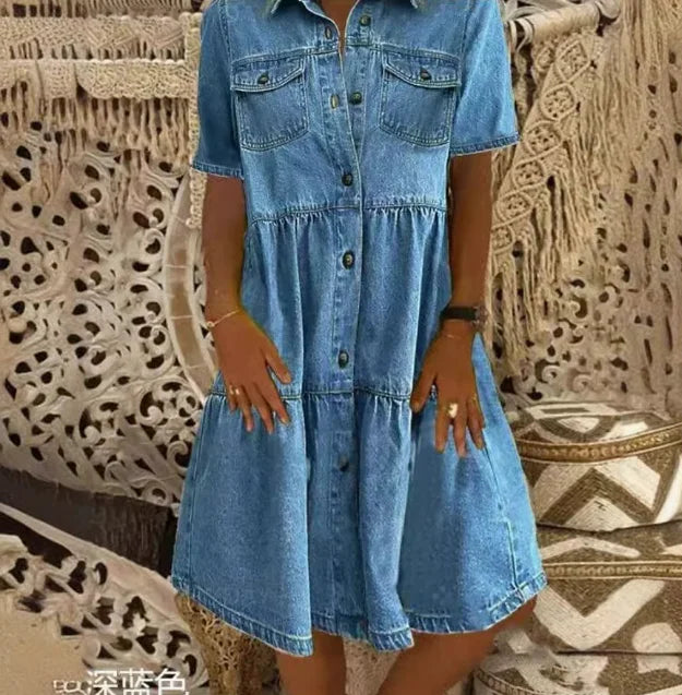 Ludmiła - Abito in Denim Boho