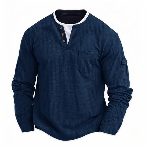 Tikhon - Elegante Camicia a Maniche Lunghe Con Tasche