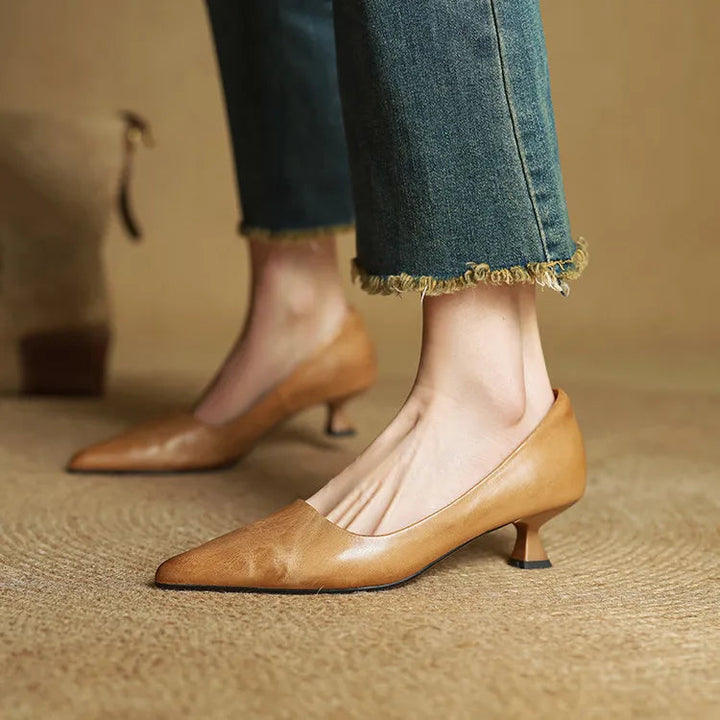 Samra - Décolleté in Vera Pelle