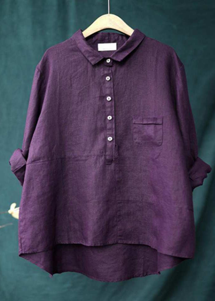 Winona - Camicia a Maniche Lunghe con Tasca Frontale e Bottoni