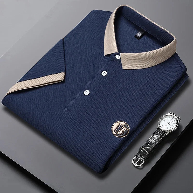 Angan - Elegante Polo Bicolore